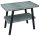 Sapho Twiga mosdótartó asztal polccal 80x72x50 cm, matt fekete/aquamarine VC442-80-6