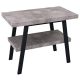 Sapho Twiga mosdótartó asztal polccal 80x72x50 cm, matt fekete/cement szürke VC442-80-7
