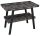 Sapho Twiga mosdótartó asztal 80x72x50 cm, matt fekete/zúzott kő VC442-80-9
