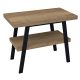 Sapho Twiga mosdótartó asztal polccal 90x72x50 cm, matt fekete/rover tölgy VC442-90-4