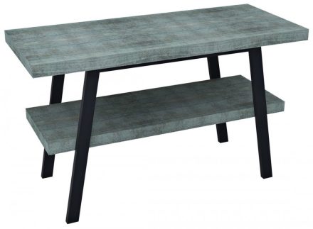 Sapho Twiga mosdótartó asztal polccal 110x72x50 cm, matt fekete/aquamarine VC453-110-6