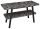 Sapho Twiga mosdótartó asztal 130x72x50 cm, matt fekete / zúzott kő VC453-130-9
