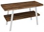 Sapho Twiga mosdótartó asztal polccal 110x72x50 cm, matt fehér/sötét tölgy VC453W-110-11
