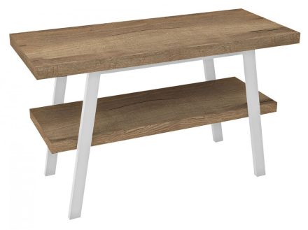 Sapho Twiga mosdótartó asztal polccal 110x72x50 cm, matt fehér/rover tölgy VC453W-110-4