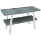 Sapho Twiga mosdótartó asztal polccal 110x72x50 cm, matt fehér/aquamarine VC453W-110-6