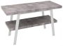 Sapho Twiga mosdótartó asztal polccal 110x72x50 cm, matt fehér/cement szürke VC453W-110-7