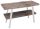 Sapho Twiga mosdótartó asztal 120x72x50 cm, matt fehér/rusztikus dió VC453W-120-3