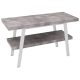 Sapho Twiga mosdótartó asztal 120x72x50 cm, matt fehér/cement szürke VC453W-120-7