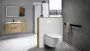 Sapho Veen Clean kerámia fali WC csésze integrált bidé funkcióval 37x59 cm, fehér VE421