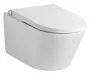 Sapho Veen Clean kerámia fali WC csésze integrált bidé funkcióval 37x59 cm, fehér VE421