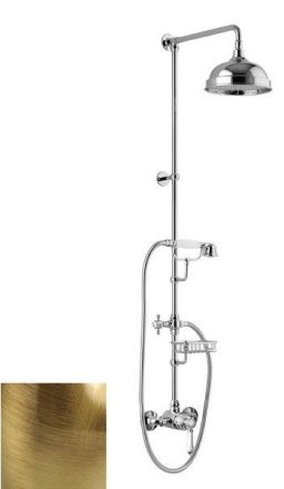 Sapho Vienna zuhanyrendszer szappantartóval és zuhanyszettel, bronz VO138BR