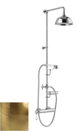 Sapho Vienna zuhanyrendszer szappantartóval és zuhanyszettel, bronz VO139BR