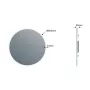 Sapho Viso kerek LED tükör 60 cm polccal, fehér VS060-01