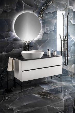 Sapho Viso kerek tükör 70 cm, LED világítással VS070
