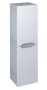 Sapho Wave II két ajtós fali szekrény 35x140x30 cm, jobbos/balos kivitel, fehér/ezüst tölgy WA245-3011