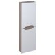 Sapho Wave II két ajtós fali szekrény 40x140x20 cm, jobbos/balos kivitel, fehér/mali wenge WA250-3021