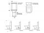 Sapho Kerasan Waldorf vario kifolyású monoblokk WC tartállyal és öblítőmechanikával, fehér WCSET04-WALDORF