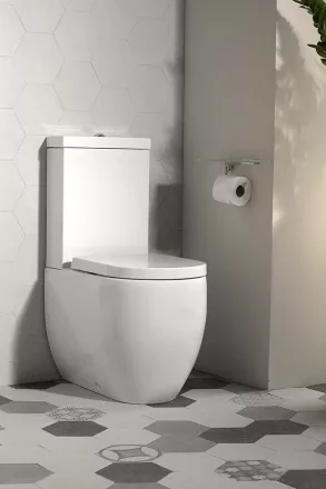 Sapho Kerasan Flo monoblokk WC tartállyal és öblítőmechanikával, fehér WCSET11-FLO