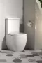 Sapho Kerasan Flo monoblokk WC tartállyal és öblítőmechanikával, fehér WCSET11-FLO