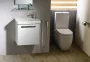 Sapho Kerasan Flo monoblokk WC tartállyal és öblítőmechanikával, fehér WCSET11-FLO