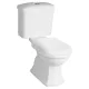 Sapho Kerasan Retro alsó kifolyású álló WC tartállyal és öblítőmechanikával, fehér/bronz WCSET13-RETRO-SO