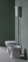 Sapho Gsi Classic alsó kifolyású álló kerámia WC tartállyal és öblítőmechanikával, fehér/króm WCSET21-CLASSIC-SO