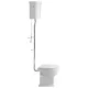 Sapho Gsi Classic hátsó kifolyású álló kerámia WC tartállyal és öblítőmechanikával, fehér/króm WCSET23-CLASSIC-ZO