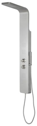 Sapho Prestige termosztatikus zuhanypanel, Matt Inox WN337