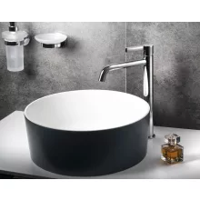   Sapho Thin pultra ültethető rockstone mosdótál 38x38 cm, carina/matt fehér WN548-41