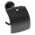Bemeta Dark WC-papírtartó fedéllel 140x155x80mm, fekete (104112010) XB702