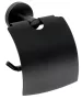 Bemeta Dark WC-papírtartó fedéllel 140x155x80mm, fekete kivitelben