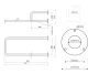 Bemeta Help Kapaszkodó fix, bal 80 cm, inox 301112151