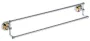 Bemeta Retro dupla törölközőtartó 665x125x115 mm, króm/arany 144204238 (XJ406)