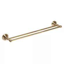   Bemeta Retro dupla törölközőtartó 665x65x120 mm, bronz 144104057