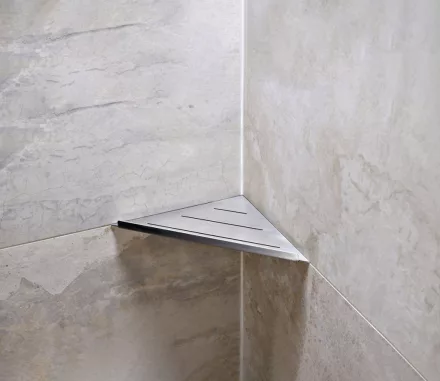 Bemeta Cytro fugába építhető polc 297x15x210 mm, króm kivitelben