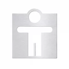   Bemeta Hotel férfi WC tábla 120x130 mm, matt inox 111022035