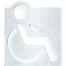   Sapho HP wc mozgáskorlátozott tábla, 120x120 mm fényes inox 111022022