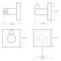 Bemeta BETA fogas 55x60mm 132106022