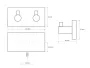 Sapho BETA dupla fogas 120x55x50 mm 132405202