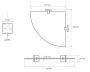 Bemeta BETA sarokpolc 250x250mm 132102012