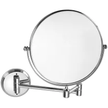 Bemeta fali 2 oldalas kozmetikai tükör 3× nagyítással, 200 mm, króm kivitelben.