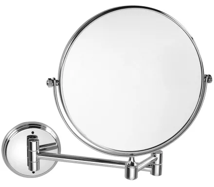 Bemeta fali 2 oldalas kozmetikai tükör 3× nagyítással, 200 mm, króm kivitelben.