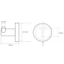 Bemeta Omega dupla fogas 55x55x50 mm, króm 104106032