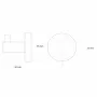 Bemeta Sablo fali fogas 55x55x50 mm, matt arany XR205GB