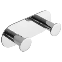 Bemeta Easy fali öntapadós duplafogas 115x31 mm, fényes ezüst.