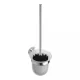 Bemeta Omega fali WC kefe tartó fekete kefével 95x370x140 mm, króm 104113017