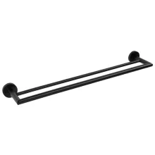 Bemeta Dark Dupla törölközőtartó 655x55x120 mm, fekete kivitelben
