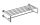 Bemeta Omega törölközőtartó polc 655x160x225 mm, króm 104205102