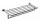 Sapho OMEGA törölközőtartó polc 60x22cm, króm 104205072