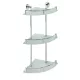 Bemeta Omega többszintes sarok üvegpolc 355x660x270 mm, króm 104202152
